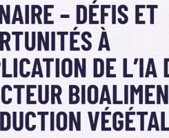 Webinaire « Défis et opportunités à l’application de l’IA dans le secteur bioalimentaire : Production végétale »